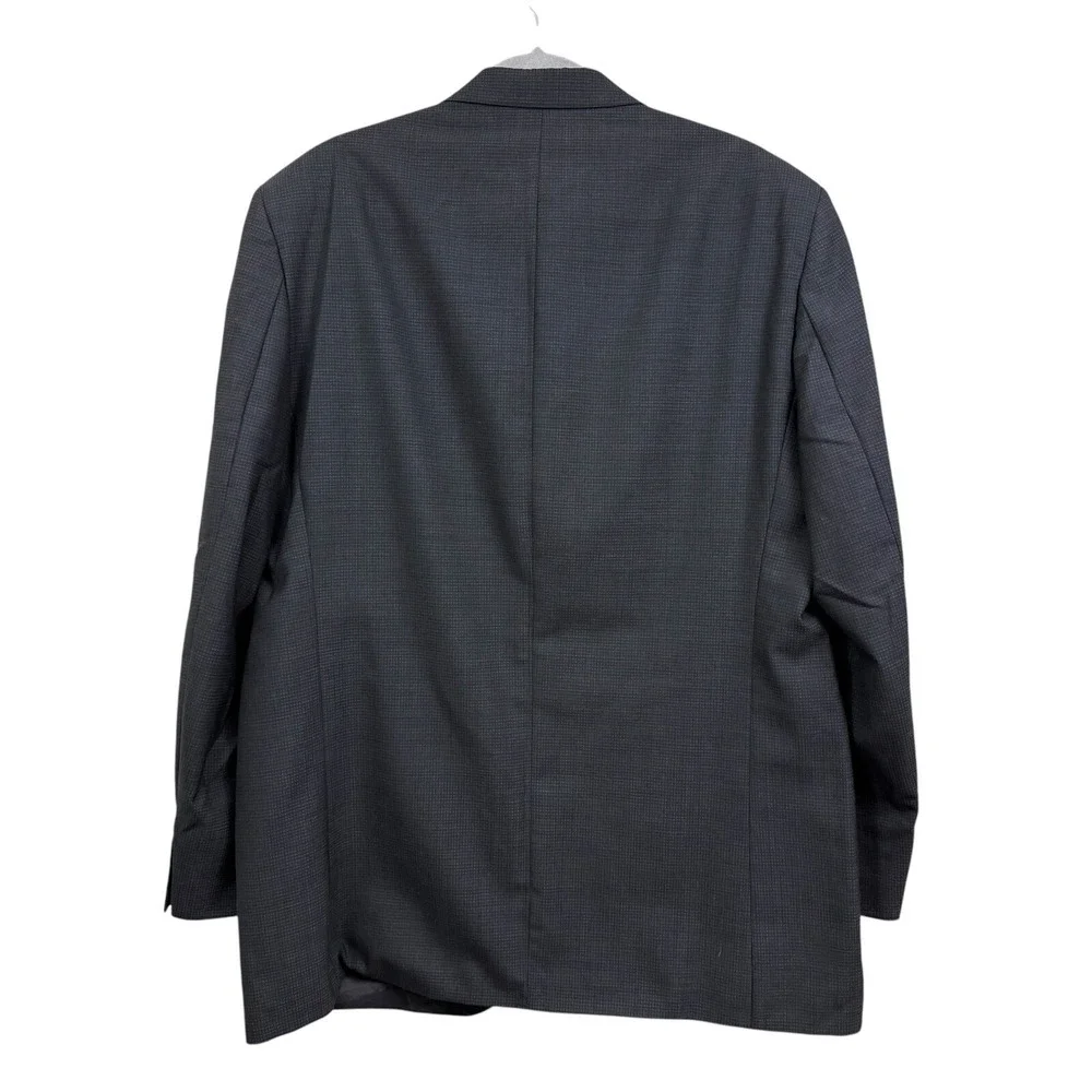 Polo University Mens Ralph Lauren Blazer Suit Jacket Wool 3 Button Gray Sz 44L